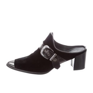 STUART WEITZMAN Scootin Velvet Mule